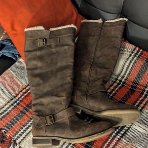 Brown Knee-High Women's Boots